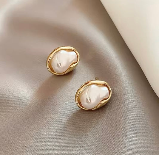 Pearl Stud Earrings