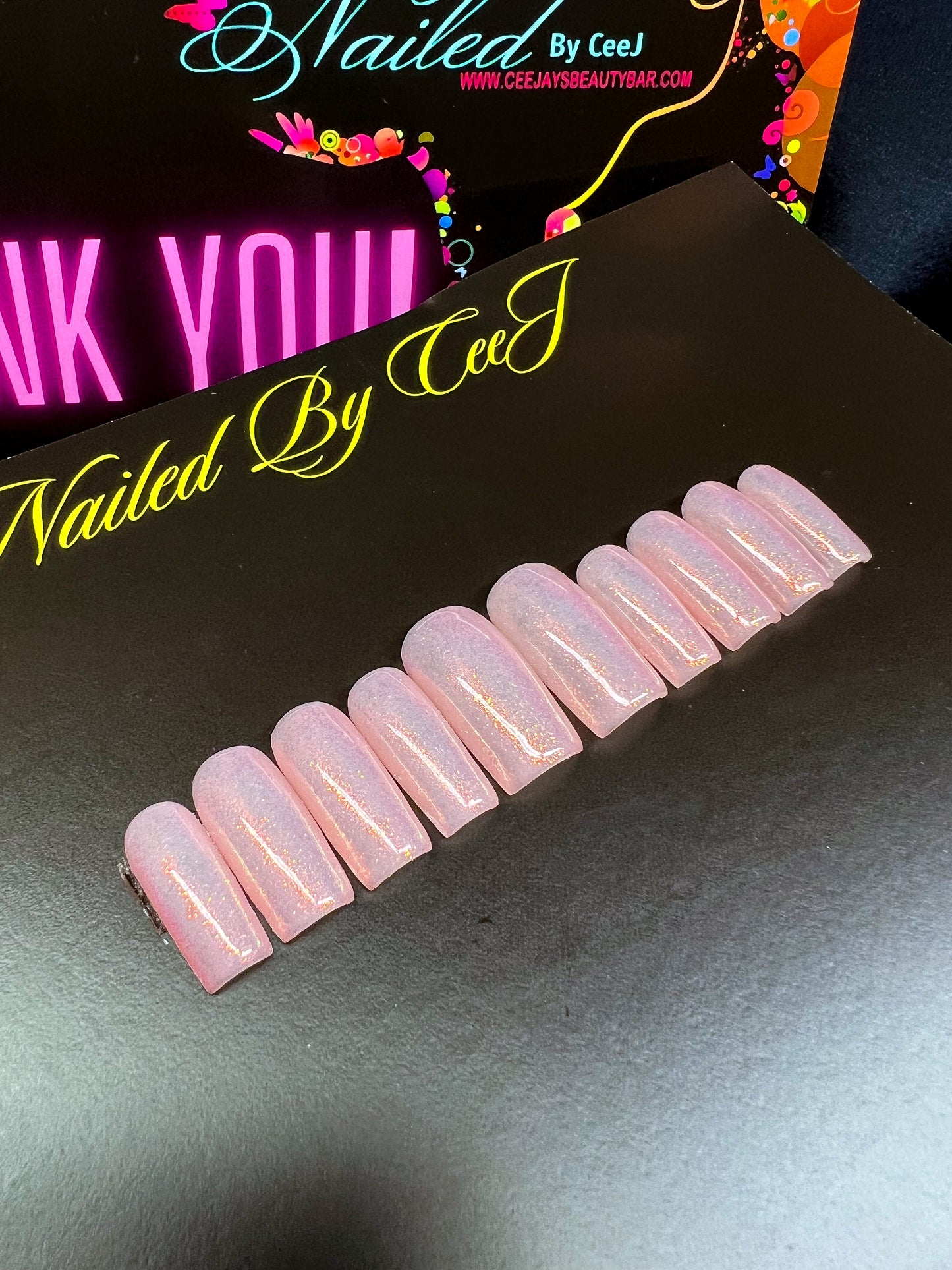 Tinkerbell | Glitter | Custom Press On Nails