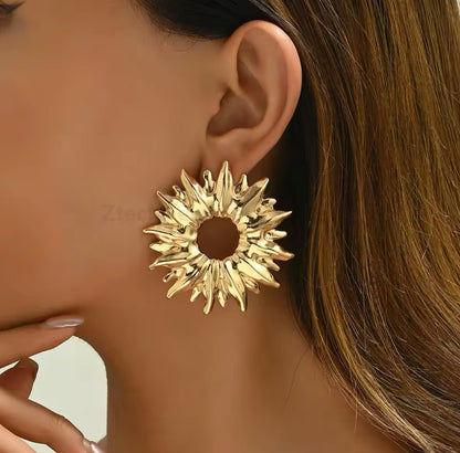 Bohemian Sun Earrings - Gold